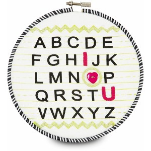 Pavilion Gift Company - Sassy Diva - I Love You Alphabet 6.75" Wall Covering - Wall Sign Panels - 1 of 3