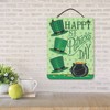 Courtside Market St. Patrick's Day Pot 12x16 Hanging Artboard with Twine - 2 of 3