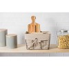 Design Imports Set of 5 Vintage Gray Wire Liner Baskets Taupe: Iron & Cotton, Rectangle, Spot Clean, 18x13x8 - 3 of 4