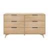 Plank+Beam 6 Drawer Dresser with Brass Handle - 3 of 4