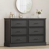 6 Drawer Dresser,47" Wide 6 Chest of Drawers Storage with Sturdy Foundation - 4 of 4