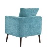 CAVINAS Modern Fabric Accent Chair, Upholstered Armchair with Pillow and Wooden Legs for Living Room, Bedroom, Reception Room - 3 of 4