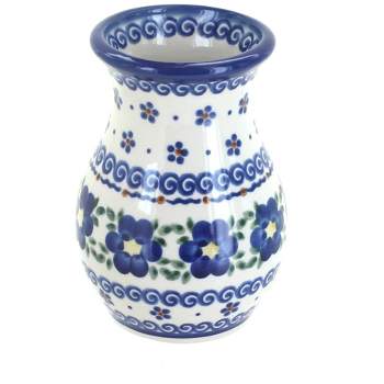 Small Shaped Glass Vase Blue - Threshold™ : Target