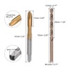 Unique Bargains High Speed Steel Titanium Plated Metric Spiral Point Thread Tap and Drill Bit Set - 2 of 4