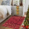 Christmas Snowflake Area Rug with Non-Slip Backing, Machine Washable Low Pile Carpet for Living Room and Bedroom Holiday Decor - 4 of 4