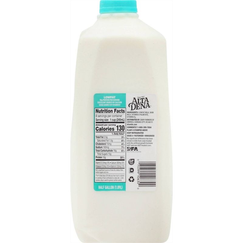 Alta Dena 1% Milk - 0.5gal, 2 of 5