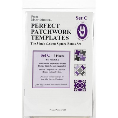 Marti Michell Perfect Patchwork Template-Set C - Bonus Complement Set 7/Pkg