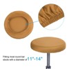 Unique Bargains Round Washable Elastic Bar Stool Cover for Dia 11"-16" Chair 3 Pcs - 3 of 4
