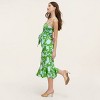 Women's Classic Rose Linen Fit and Flare Midi Skirt -  kate spade new york x Target Green/Blue - 3 of 4
