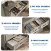 7 Drawers Dresser for Bedroom, Farmhouse 50" Tall Wood Chest of Drawers with Rustic Handle, Jewelry Storage Dressers Organizer for Bedroom, Hallway - 3 of 4