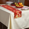 Unique Bargains Christmas Table Runner Polyester Red White 71x14 Inch 1Pc - 2 of 4