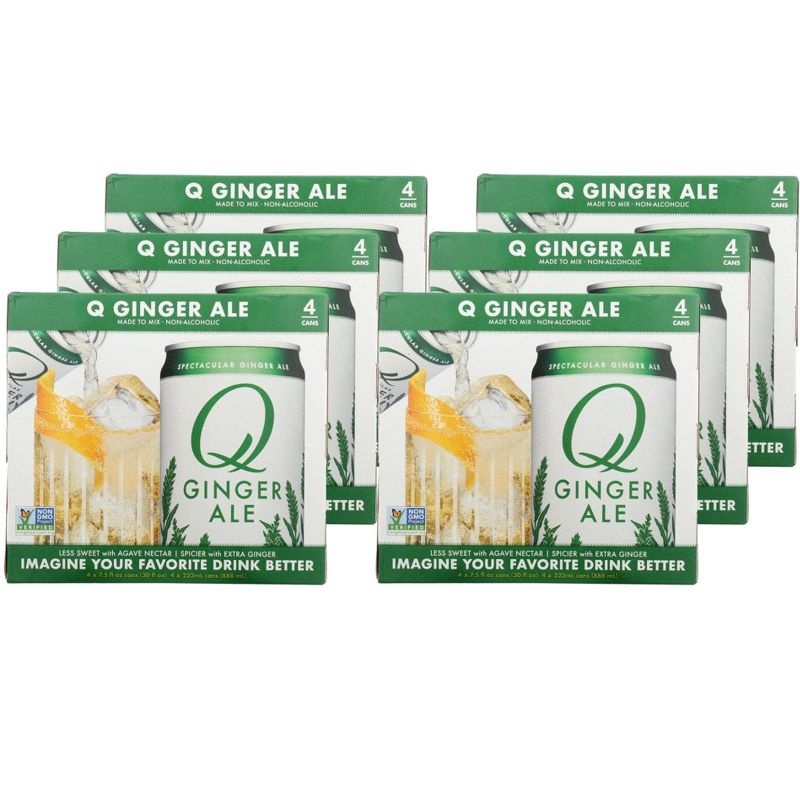 Q Mixers Ginger Ale - Case of 6/4 pack, 7.5 oz, 1 of 8