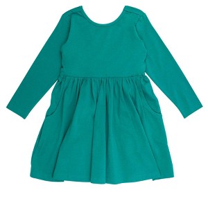 Rufflebutts Toddler Girls Long Sleeve Twirl Dress - 1 of 2