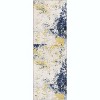 Abstract Runner Rug - Washable soft carpet with non-slip backing, foldable & stain-resistant for hallways & living rooms - 3 of 4