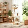 EROMMY 52" Tall Wooden Cat Tree - 2 of 4