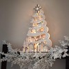 72"L Sullivans Artificial Frosted Juniper Berry Christmas Garland, White, Indoor Christmas Decor - 4 of 4