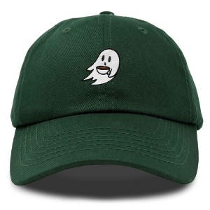 Dalix Coffee Ghost Cap Embroidered Coffee Cotton Baseball Hat Mens Womens - 1 of 4