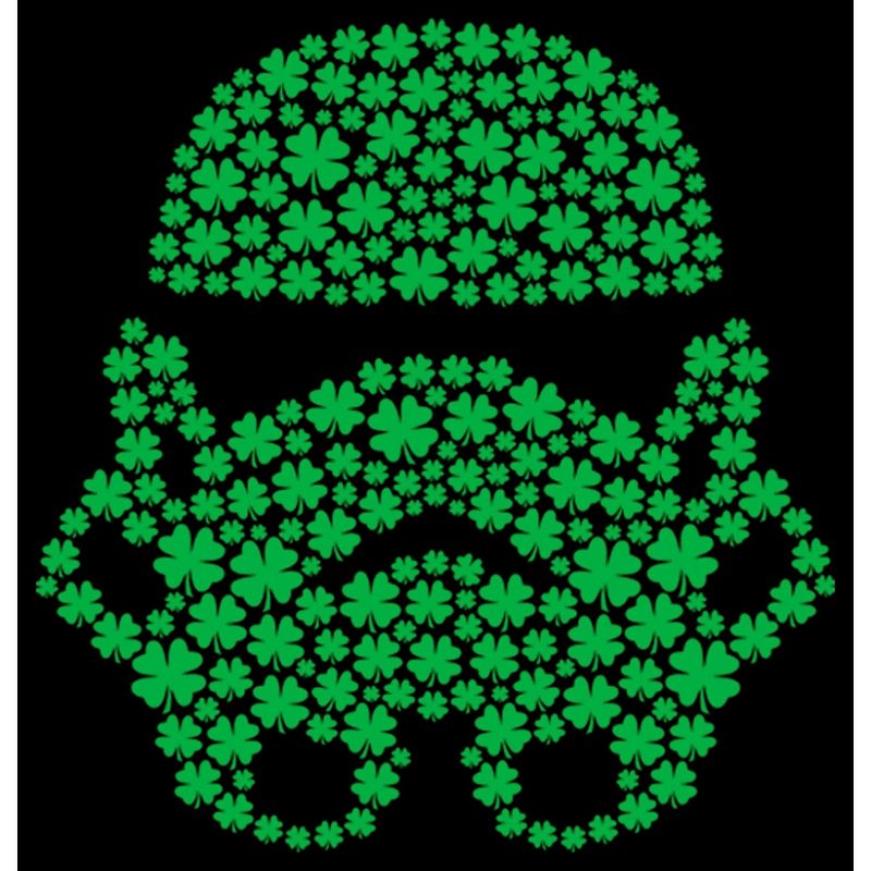 Boy's Star Wars St. Patrick's Day Shamrock Stormtrooper Pull Over Hoodie, 2 of 5