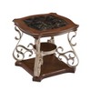 Marble Pattern Living Room Cocktail Table End table Coffee table - 4 of 4
