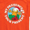 Men's - Garfield - My Presence Is Your Present Christmas Short Sleeve Graphic T-Shirt - 2 of 4