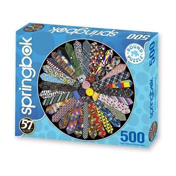 Springbok It's a Tie! Round Jigsaw Puzzle - 500pc