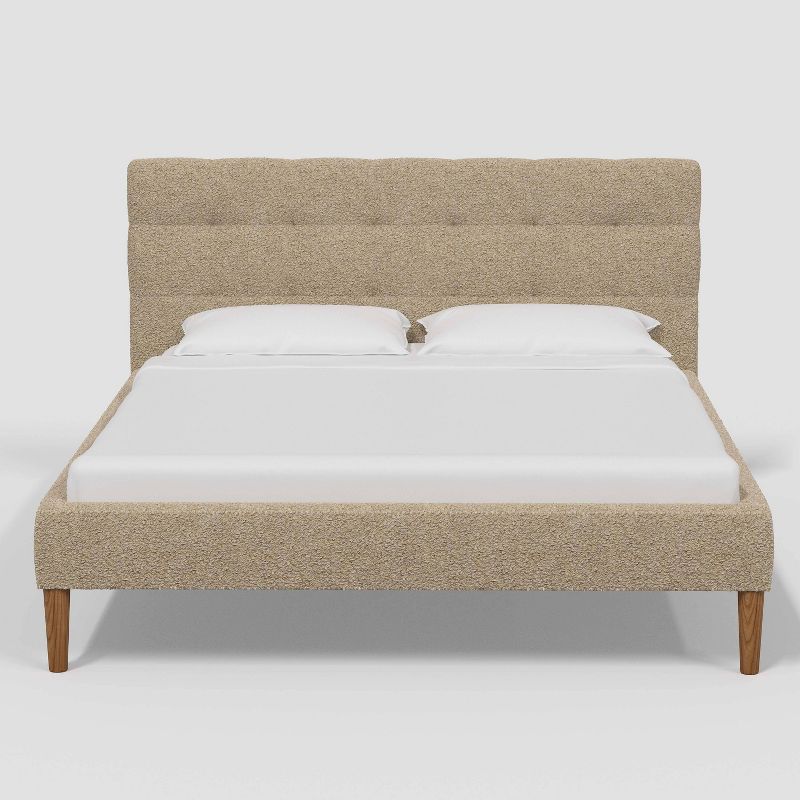Dessy Pull Tufted Platform Bed Cozy Faux Shearling - Threshold™, 3 of 7