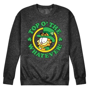 Men's - Garfield - Top O' The Whatever St. Patrick's Day Graphic Fleece Sweatshirt - 1 of 4