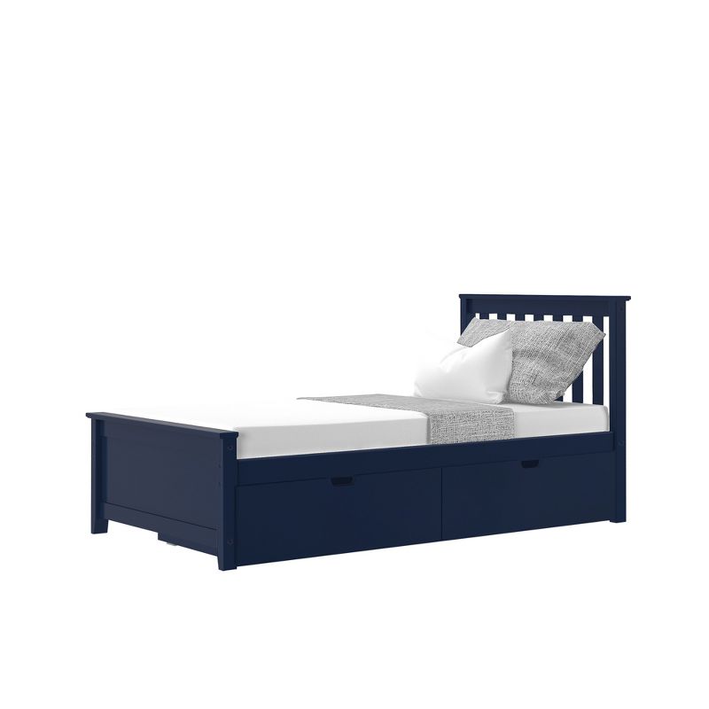 Max & Lily Twin-Size Platform Bed with Underbed Storage Drawers, 1 of 7