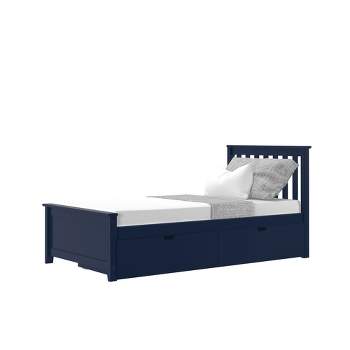 Max & Lily Twin-Size Platform Bed with Underbed Storage Drawers