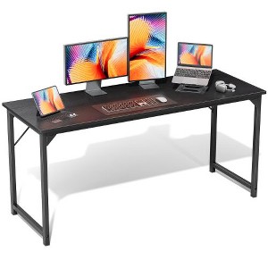CAVINAS Modern Computer Desk & Gaming Desk, Multi-Purpose Wooden Computer Office Desk, Writing Desk with X-Shaped Reinforcement for Home/Study - 1 of 3
