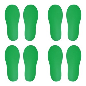 Unique Bargains Home Classroom Floors Stairs Decal PVC Footprint Sticker 4 Pairs - 1 of 4