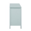 Entryway Cabinet with Wave Design - 3 Adjustable Shelves, 3 Drawers & Soft-Close Doors, Storage Console Table with Metal Handle for Hallway - 4 of 4