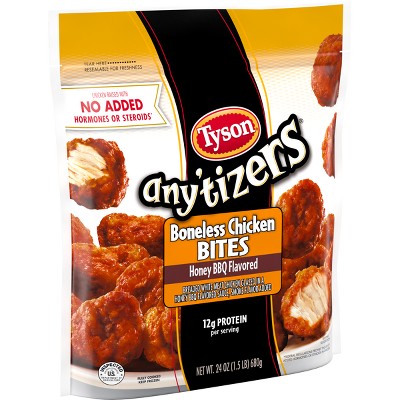 Tyson Any&#39;tizers Honey BBQ Flavored Boneless Chicken Bites - Frozen - 24oz