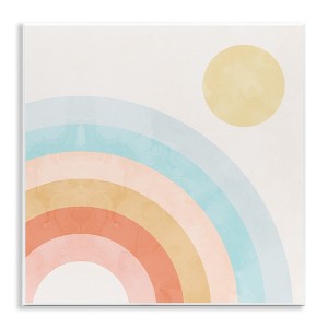 Stupell Industries Retro Rising Sun Rainbow Arches, 12" x 12" - 1 of 4