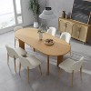 Dovelina 67" Dining Table Modern Wood Kitchen Table Dining Room Table for 6 People - Natural Wood - 2 of 4