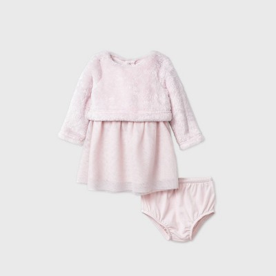 newborn pink dress