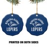 University of Nebraska at Kearney Lopers Logo Porcelain Scalloped Holiday Christmas Tree Ornament - 2 of 4