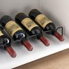 Decorative Storage Cabinets with LED Light, Glass Door Wine Cabinet, Kitchen Sideboard with Rack - 3 of 4