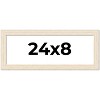 PosterPalooza | 24x8 Wide Barnwood Picture Frame, UV Acrylic, 6 Finishes - Grey, Brown, White, and Black - 2 of 4