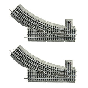 Lionel Trains O-Gauge Fastrack O36 Manual Right Hand Switch Curve Track (2 Pack) - 1 of 4
