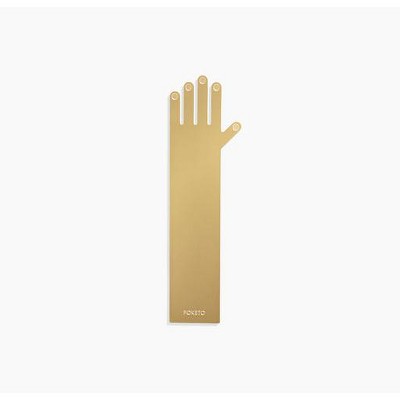 Poketo Brass Bookmark in Hand