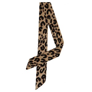 Allegra K Women's Long Neckscarf Fashion Leopard Print Skinny Scarf 88x5cm/35x2" 1 Pc - 1 of 4