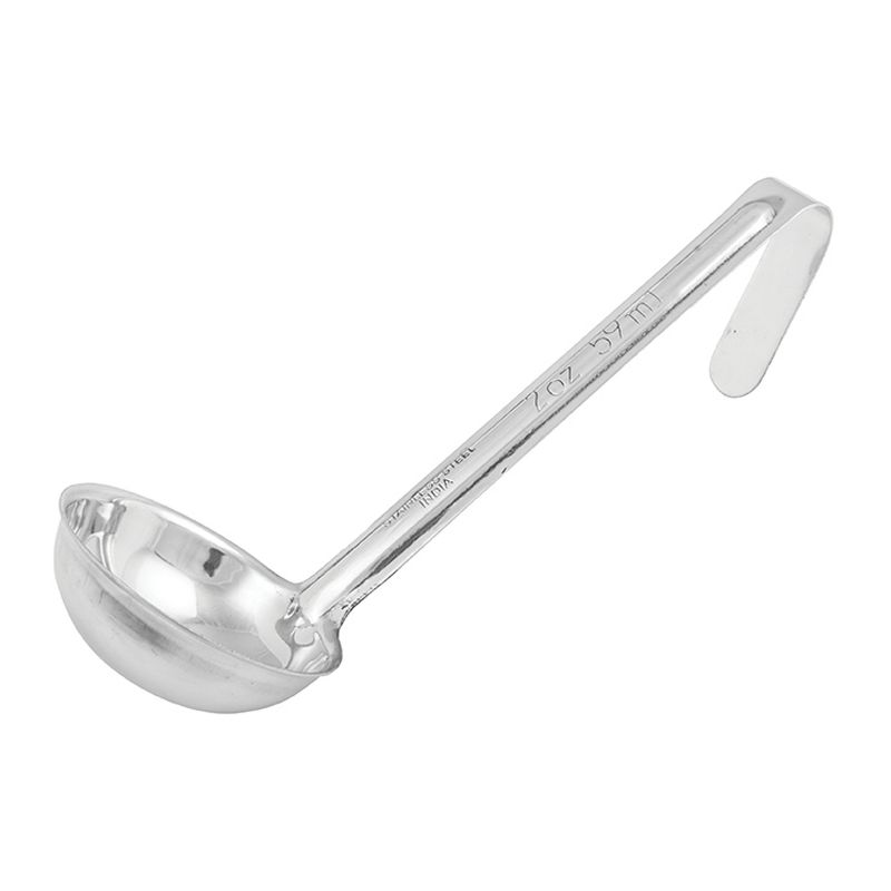 Winco 1-Piece Ladle, Stainless Steel, 6" handle, 1 of 2