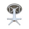 International Concepts 30" Round Top Pedestal Table - Dining Height - White/Heather Gray - 3 of 4