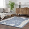 Hauteloom Zane Light Blue Tibetan Tiger Area Rug - 4 of 4