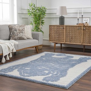 Hauteloom Zane Light Blue Tibetan Tiger Area Rug - 1 of 4