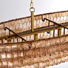 53.7" 5-Lights Large Tiered Rectangle Gold Chandelier with Smoke Glass Shade - 4 of 4