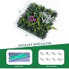 Artificial Wall Panels 20 x 20 Inch,Grass Wall Panels with 20 Zip Tiles.Greenery Backdrop Privacy Screen for Indoor and Outdoor Decor,12 Pack - 2 of 4