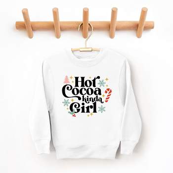 The Juniper Shop Hot Cocoa Kinda Girl Youth Graphic Sweatshirt