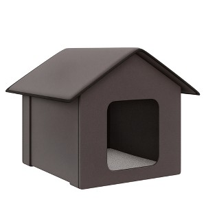 Heated Cat Houses for Outdoor and Indoor, Portable Kitty Shelter, Waterproof and Insulated - 1 of 4